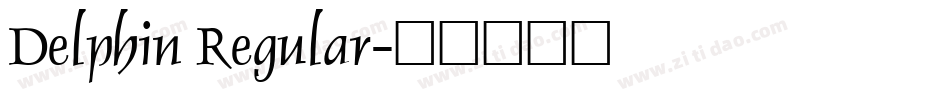 Delphin Regular字体转换